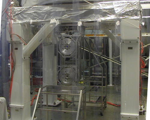 Part of one of the mirror assemblies that make up the Laser Interferometer Gravitational-wave Observatory (LIGO) at Livingston, Louisiana. I visited the site in 2012 during the upgrade of the lab to Advanced LIGO. [Credit: moi]
